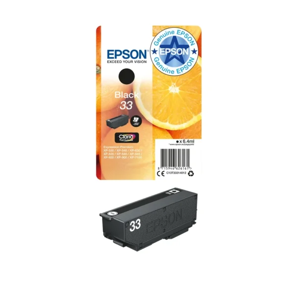 Epson T3331 Black Ink Cartridge - C13T33314012