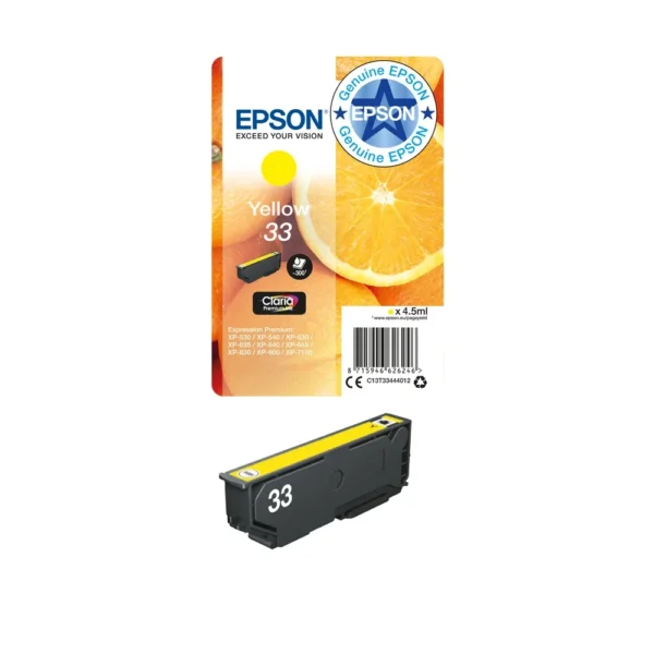 Epson T3344 Yellow Ink Cartridge - C13T33444012
