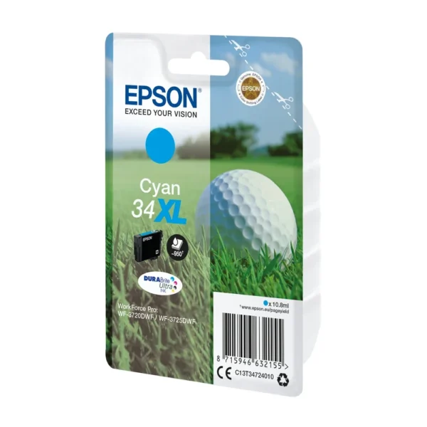 Epson T3472 Cyan Ink Cartridge - C13T34724010