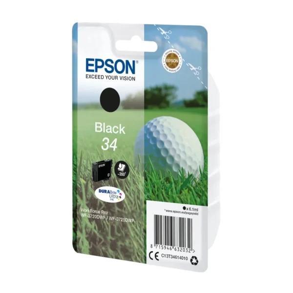Epson 34 Black Ink Cartridge - C13T34614010