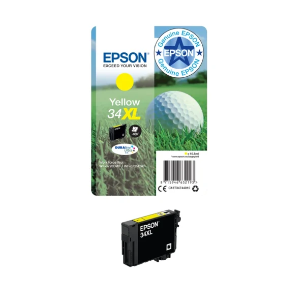 Epson T3474 Yellow High Capacity Ink Cartridge - C13T34744020
