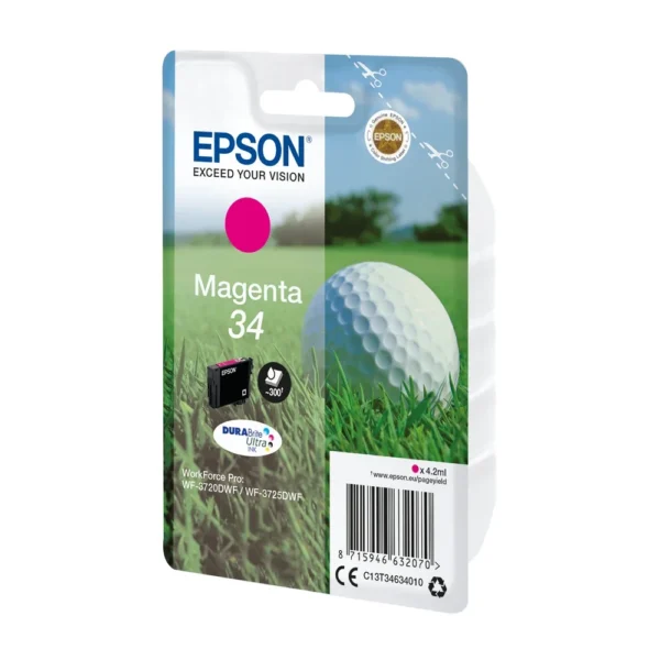 Epson 34 Magenta Ink Cartridge - C13T34634010