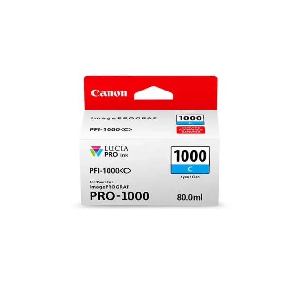 Canon PFI-1000 Cyan Ink Cartridge - 0547C002