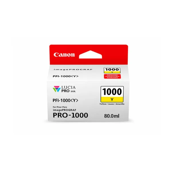 Canon PFI-1000 Yellow Ink Cartridge - 0549C002