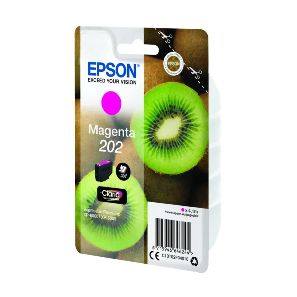 Epson T02F3 Magenta Ink Cartridge - C13T02F34010