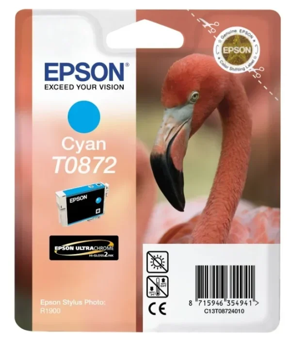Epson T0872 Cyan Ink Cartridge - C13T087240