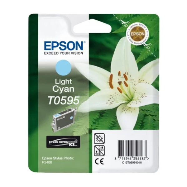 Epson T0595 Light Cyan Ink Cartridge - C13T05954030