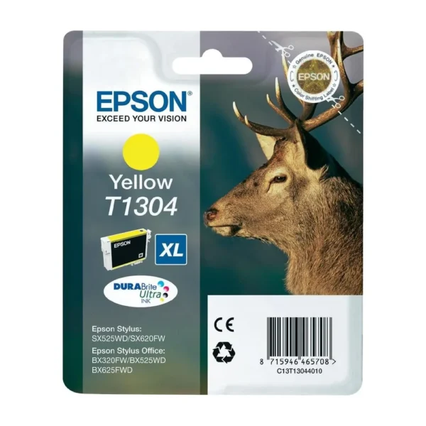 Epson T1304 Yellow Ink Cartridge - C13T13044010