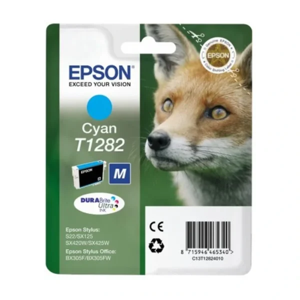 Epson T1282 Cyan Ink Cartridge - C13T12824010
