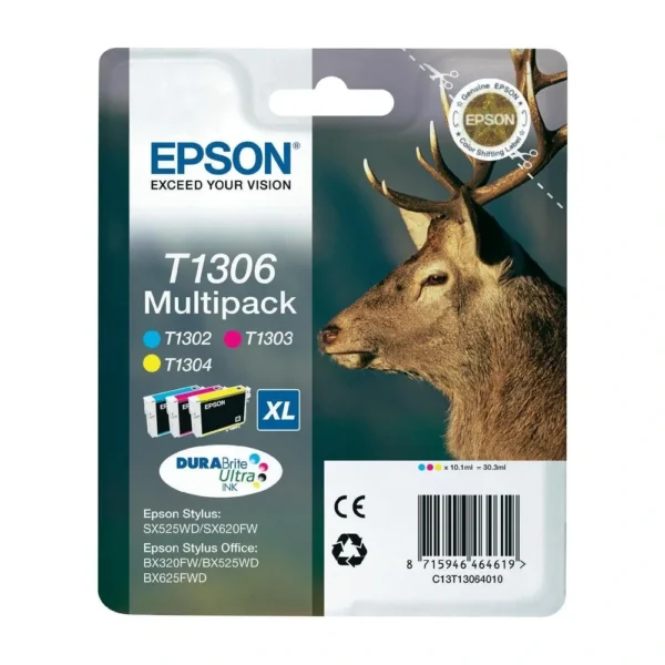 Epson T1306 Ink Cartridge Multipack - C13T13064010