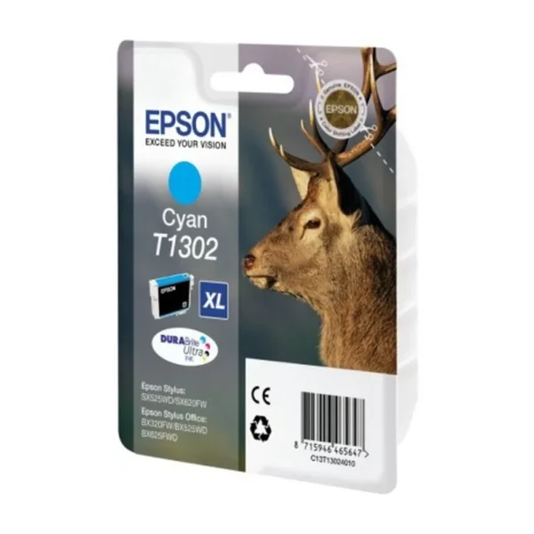 Epson T1302 Cyan Ink Cartridge - C13T13024020