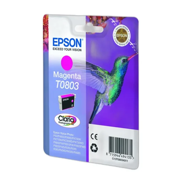 Epson T0803 Magenta Ink Cartridge - C13T080340