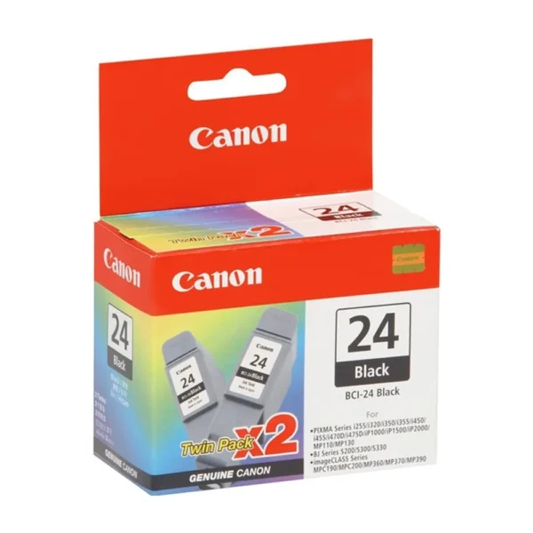 Canon BCI-24 Black Twin Pack - 6881A009