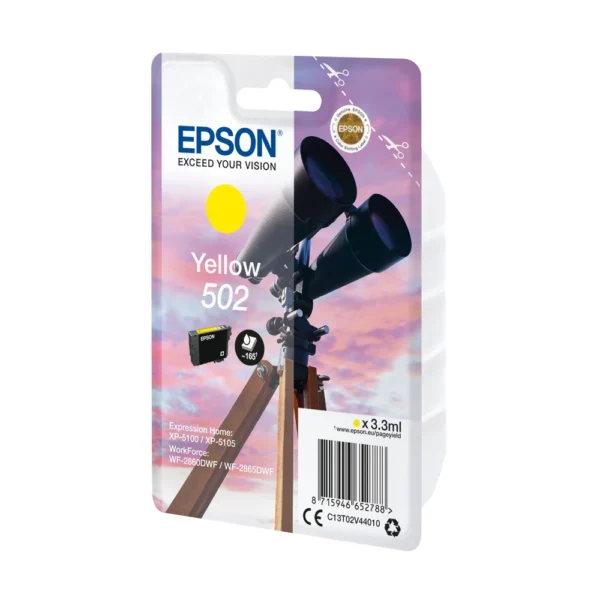 Epson T02V4 Yellow Ink Cartridge - C13T02V44020