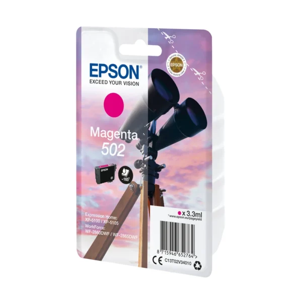 Epson T02V3 Magenta Ink Cartridge - C13T02V34020