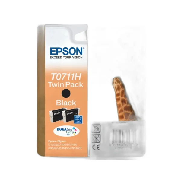 Epson T0711 Black Twin Pack - C13T07114H
