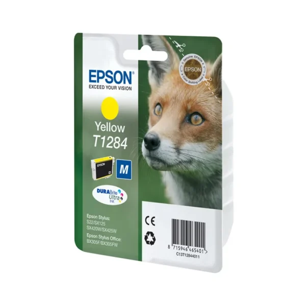 Epson T1284 Yellow Ink Cartridge - C13T12844011