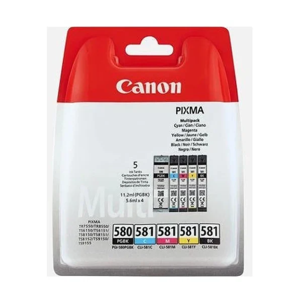 Canon PGI-580 + CLI-581 Ink Cartridge Multipack - 2078C006-B3