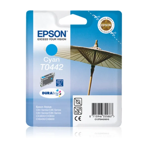 Epson T0442 Cyan Ink Cartridge - C13T0442401A