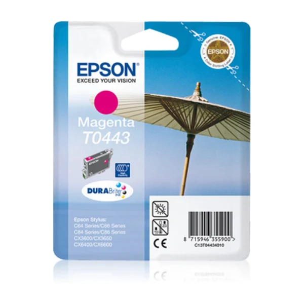 Epson T0443 Magenta Ink Cartridge - C13T0443401A