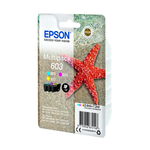Epson T03U5 Black Ink Cartridge Multipack - C13T03U54010