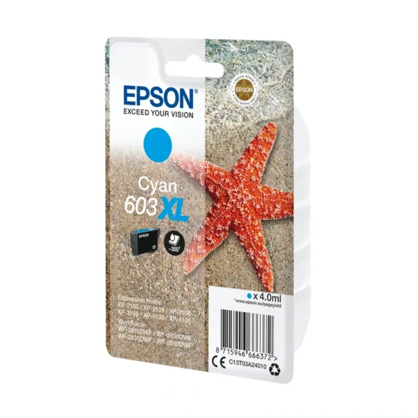Epson T03A2 Cyan Ink Cartridge - C13T03A24010