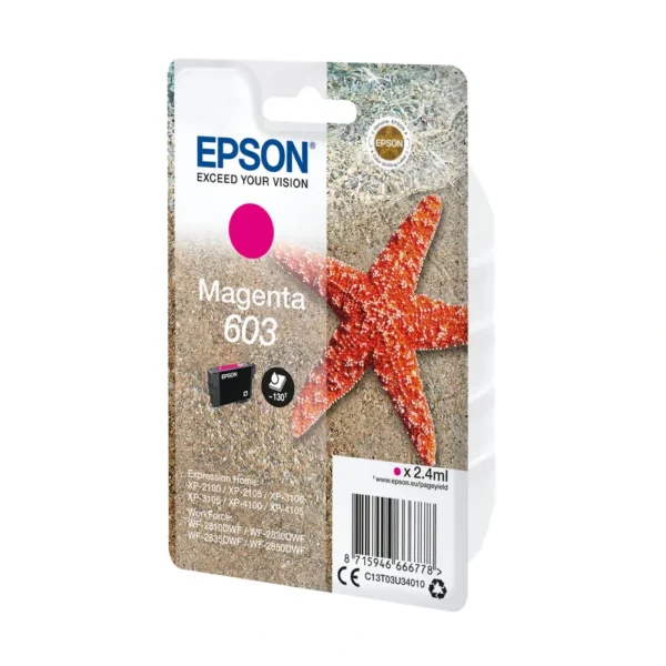 Epson T03U3 Magenta Ink Cartridge - C13T03U34020