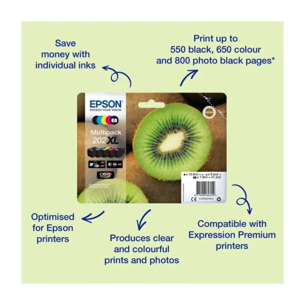 Epson T02E7 Photo Black Ink Cartridge Multipack - C13T02E74510