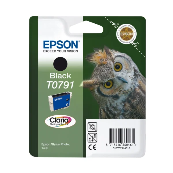 Epson T0791 Black Ink Cartridge - C13T07914010