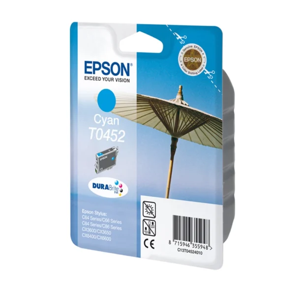 Epson T0452 Cyan Ink Cartridge - C13T04524010