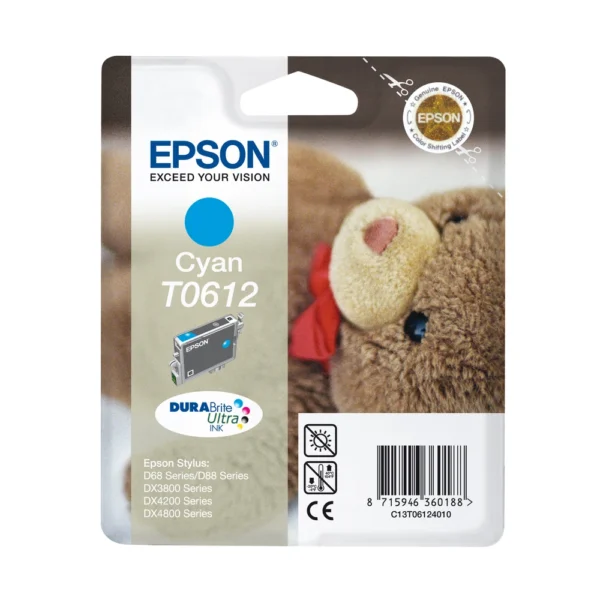 Epson T0612 Cyan Ink Cartridge - C13T06124010