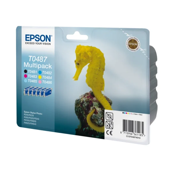Epson T0487 Ink Cartridge Multipack - C13T04874010