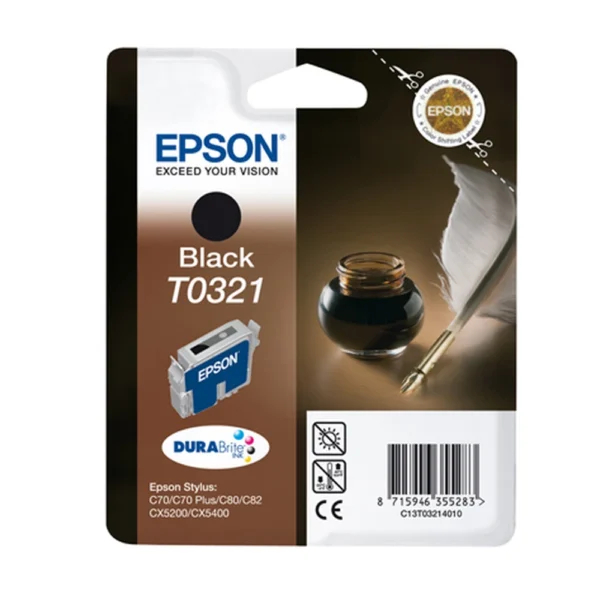 Epson T0321 Black Ink Cartridge - C13T03214010
