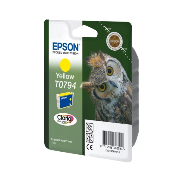 Epson T0794 Yellow Ink Cartridge - C13T07944010