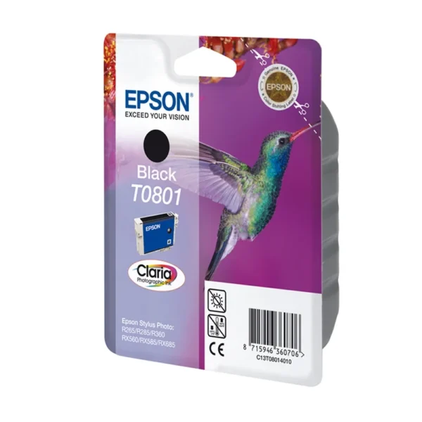 Epson T0801 Black Ink Cartridge - C13T08014010