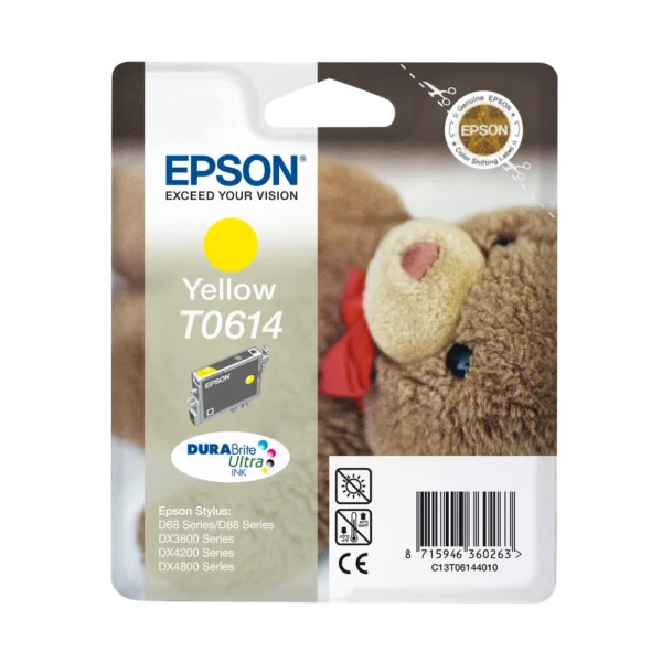 Epson T0614 Yellow Ink Cartridge - C13T06144010