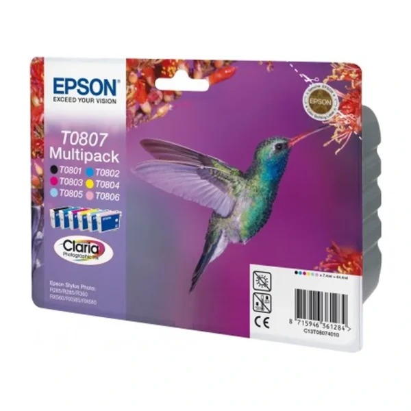 Epson T0807 Ink Cartridge Multipack - C13T08074010