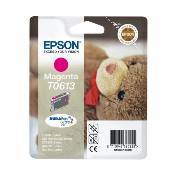 Epson T0613 Magenta Ink Cartridge - C13T06134010