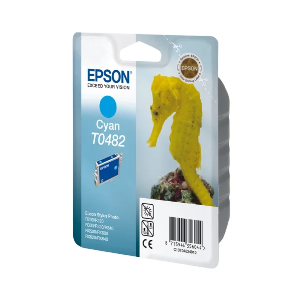 Epson T0482 Cyan Ink Cartridge - C13T04824010