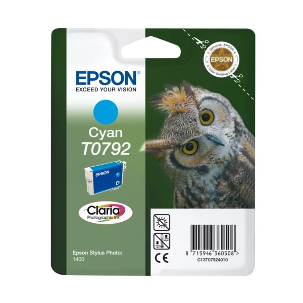Epson T0792 Cyan Ink Cartridge - C13T07924010