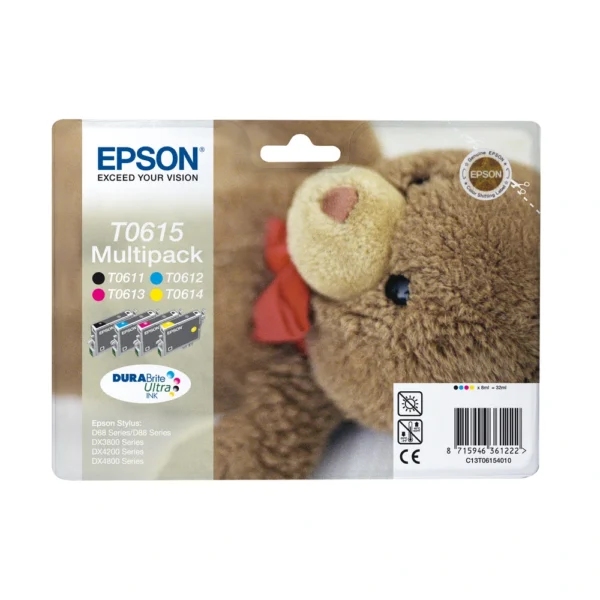 Epson T0615 Ink Cartridge Multipack - C13T06154020