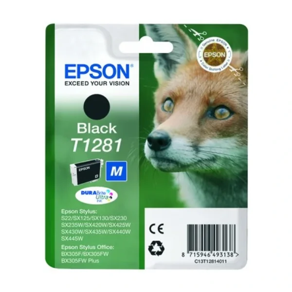 Epson T1281 Black Ink Cartridge - C13T128140