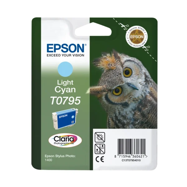 Epson T0795 Light Cyan Ink Cartridge - C13T07954020