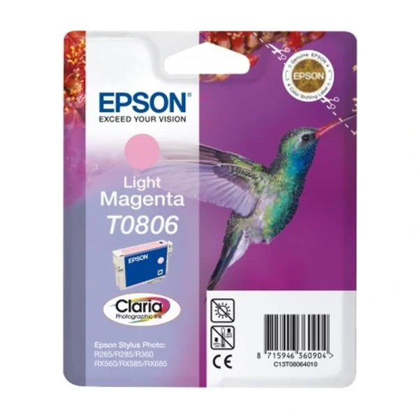 Epson T0806 Light Magenta Ink Cartridge - C13T08064020