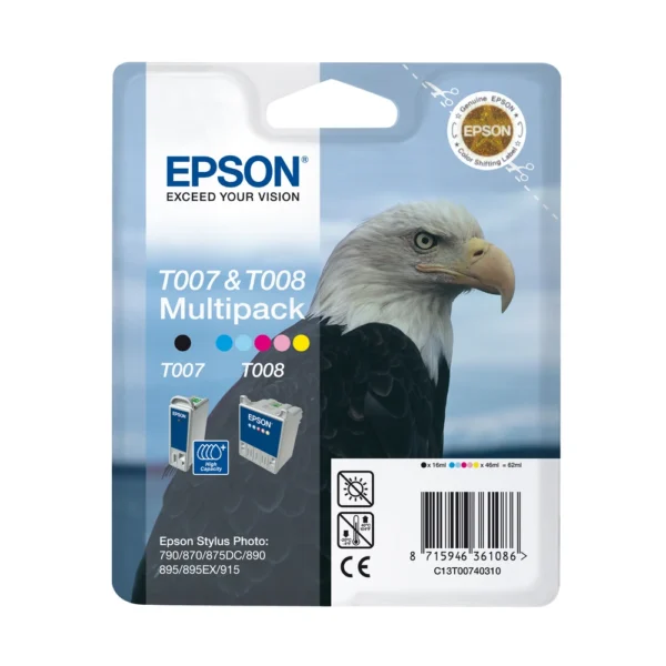 Epson T0074 Ink Cartridge Multipack - C13T00740320