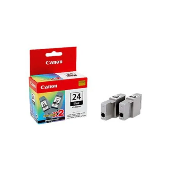 Canon BCI-24 Black Ink Cartridge Twin Pack - BCI24BKTWIN