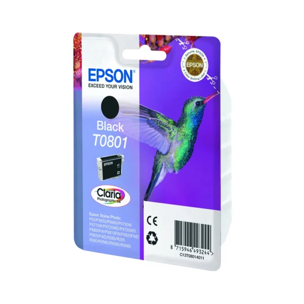 Epson T0801 Black Ink Cartridge - C13T08014011