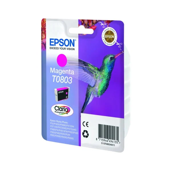 Epson T0803 Magenta Ink Cartridge - C13T08034011