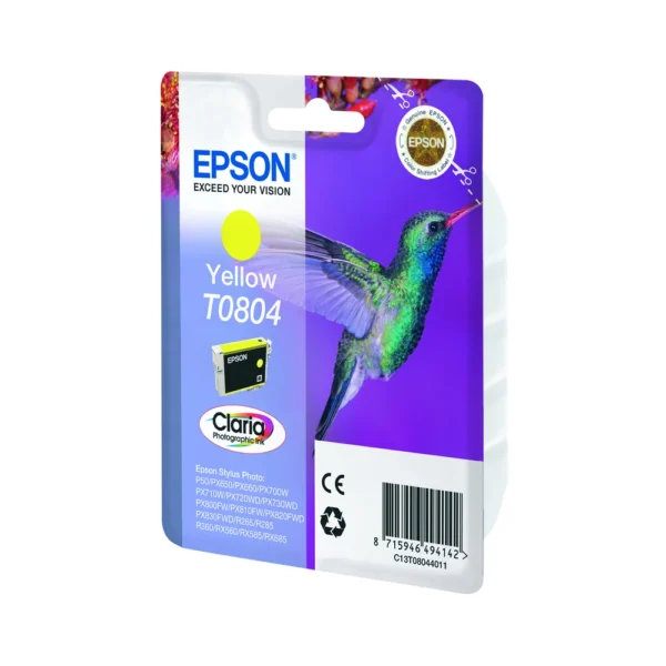 Epson T0804 Yellow Ink Cartridge - C13T08044011