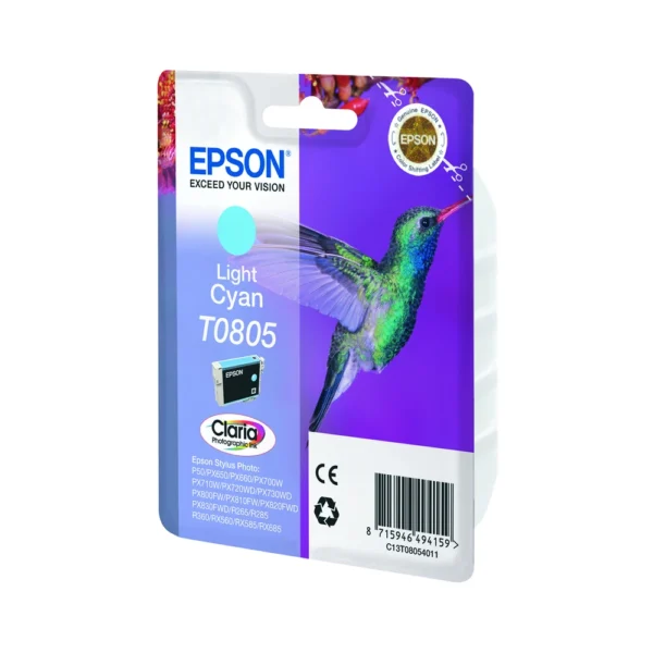 Epson T0805 Light Cyan Ink Cartridge - C13T08054011